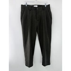 I Love Ugly Men’s Wool Blend Green Slim Kobe Crop Pants Size Large 34 X 27